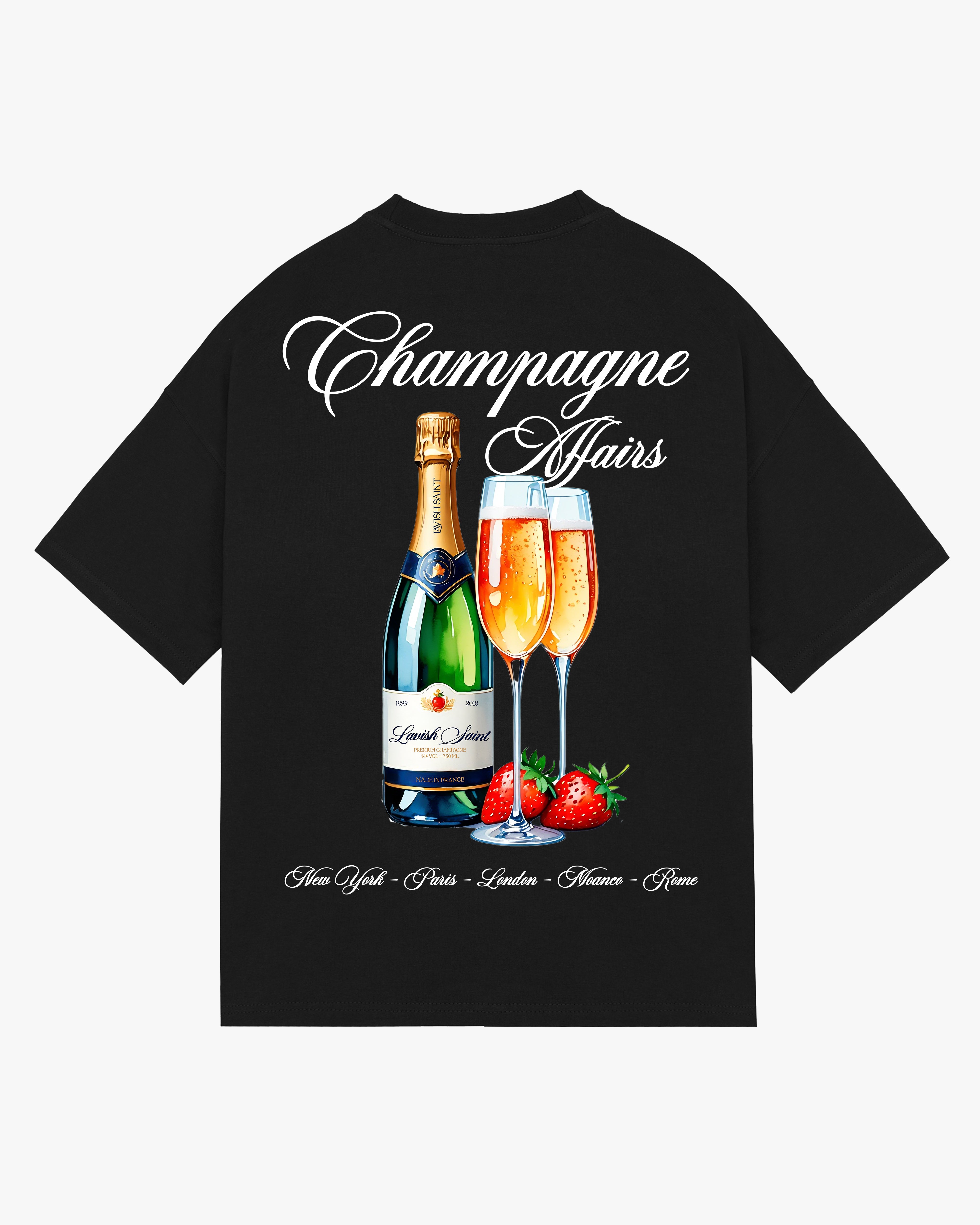 CHAMPGANE AFFAIRS OVERSIZED TEE - BLACK