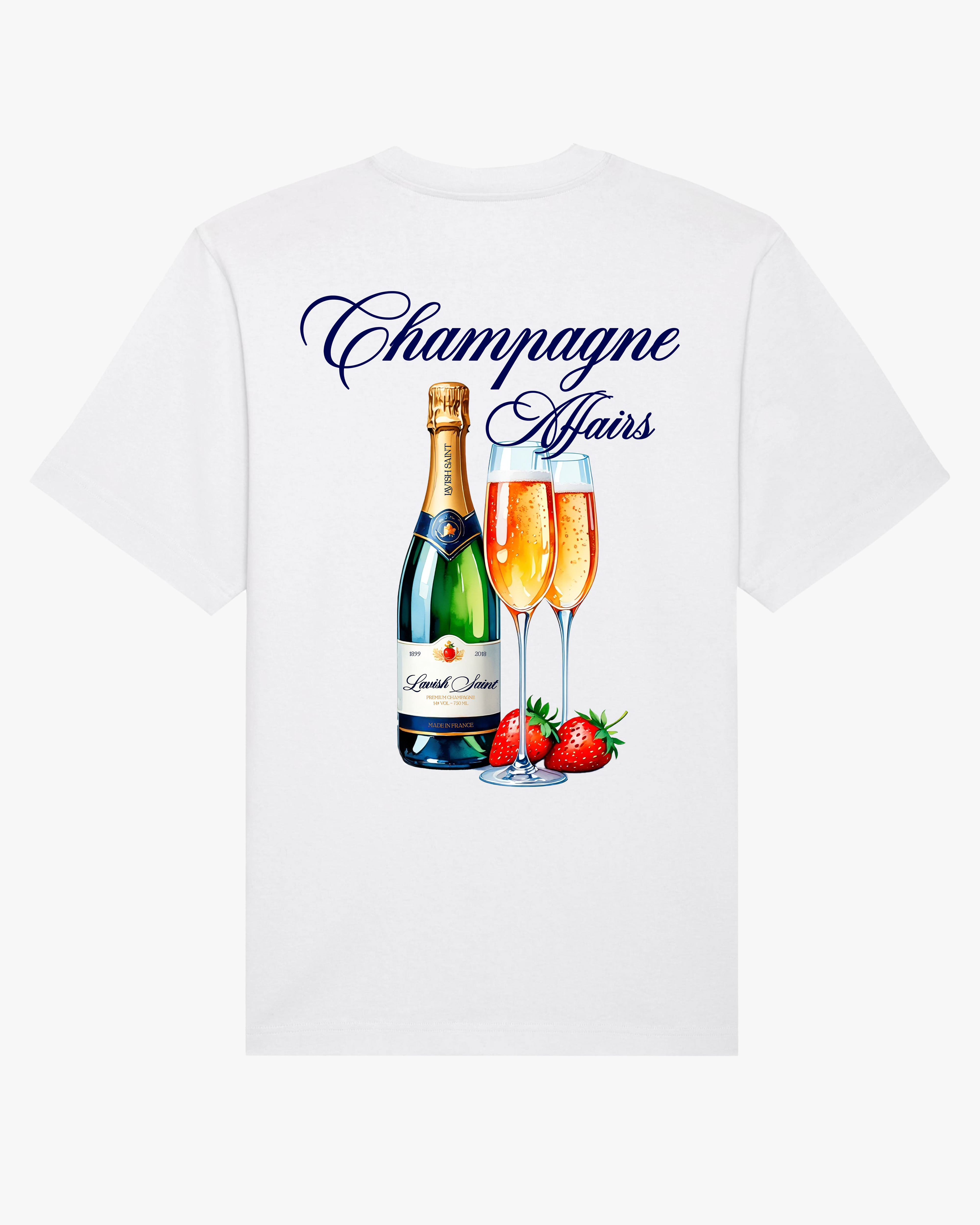 CHAMPAGNE AFFAIRS TEE - WHITE