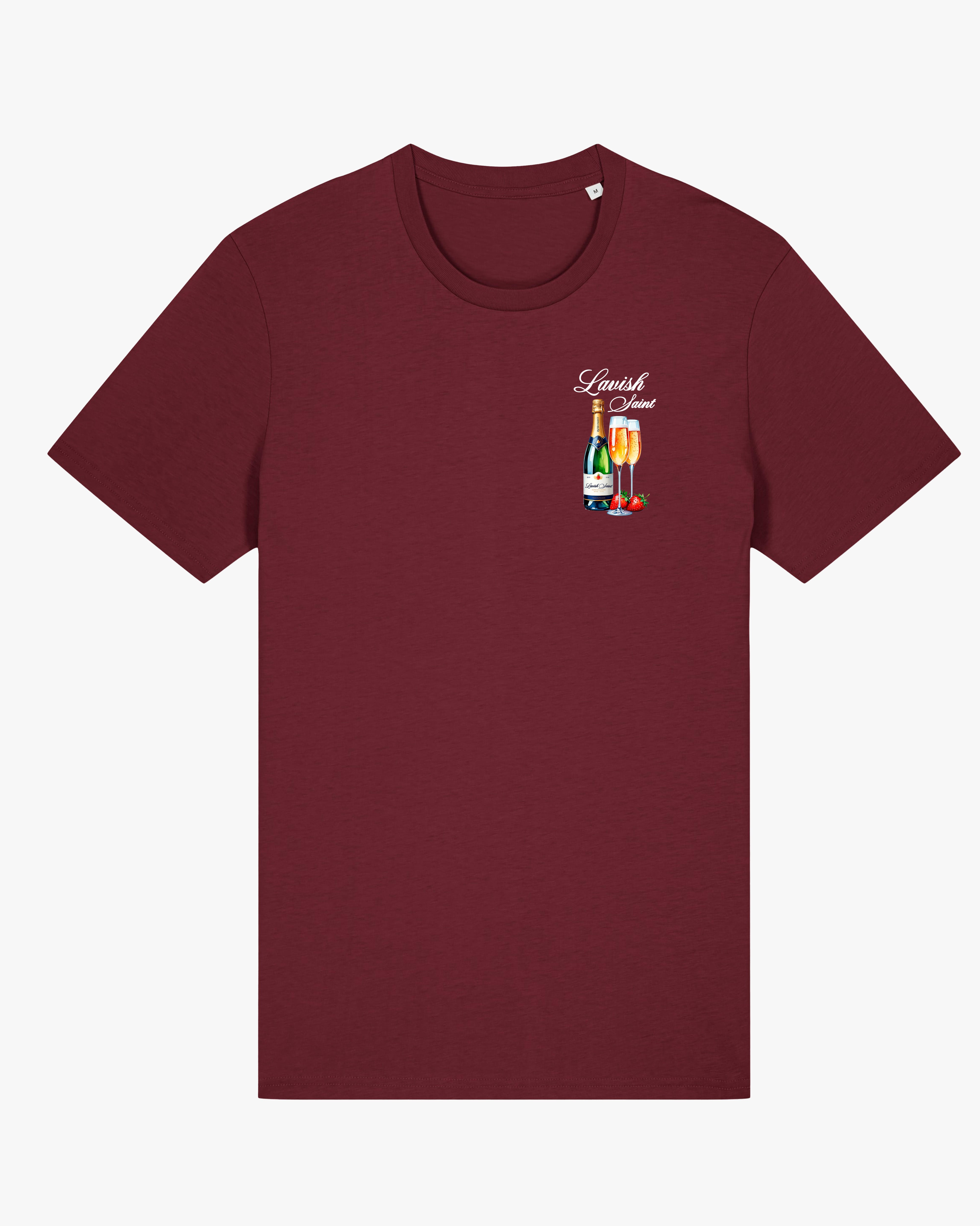 CHAMPAGNE AFFAIRS TEE - BURGUNDY