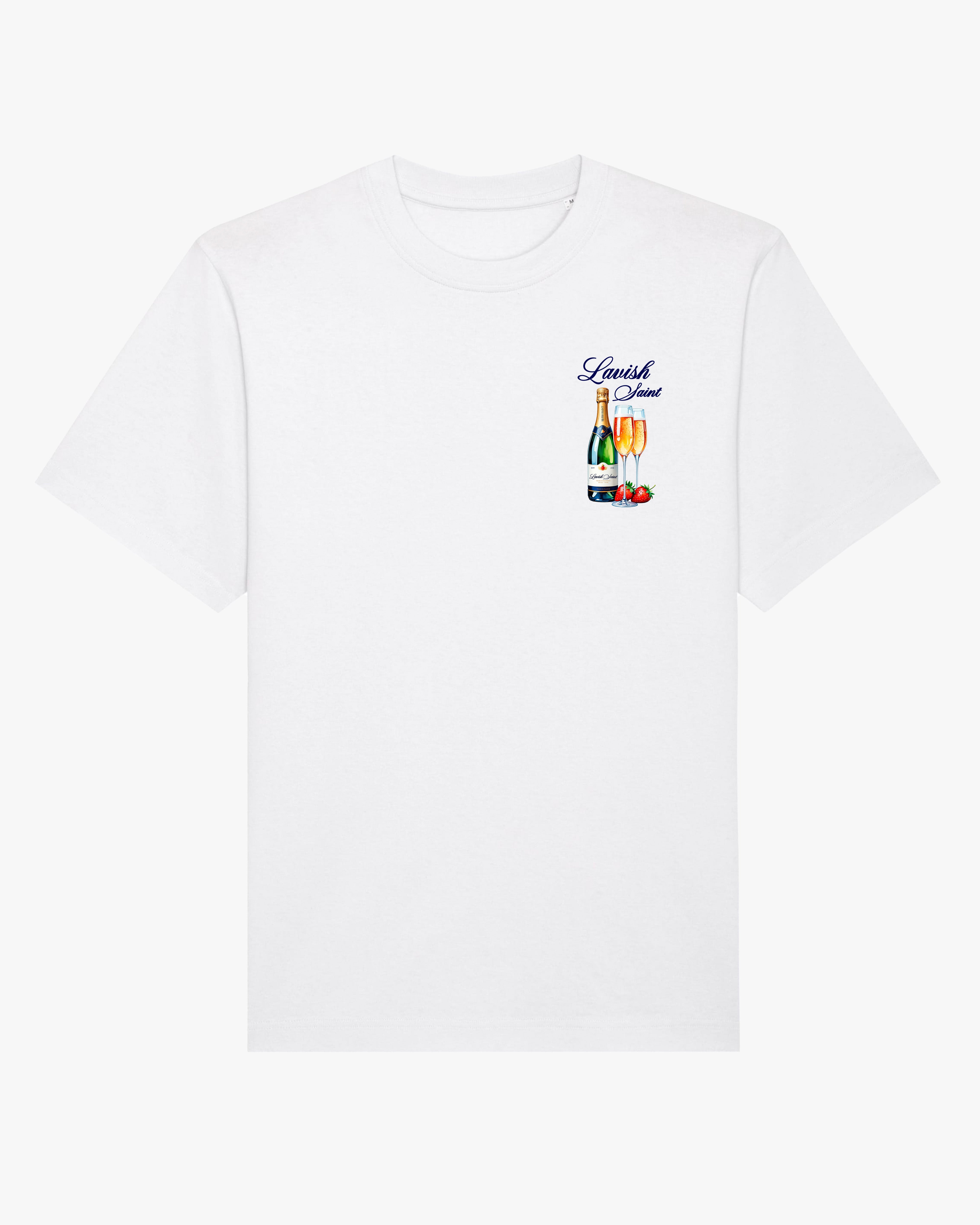 CHAMPAGNE AFFAIRS TEE - WHITE