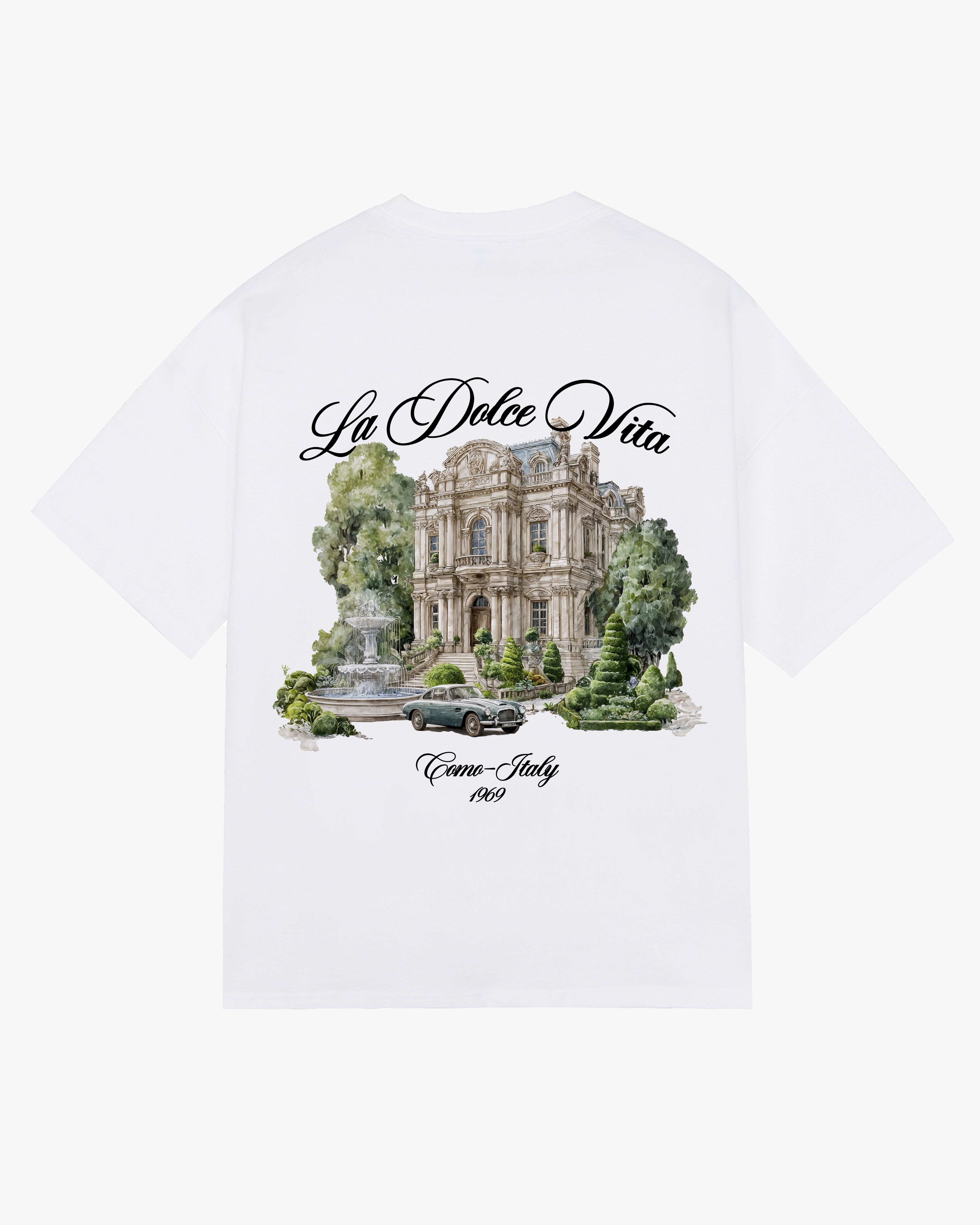 LA DOLCE VITA OVERSIZED TEE - WHITE