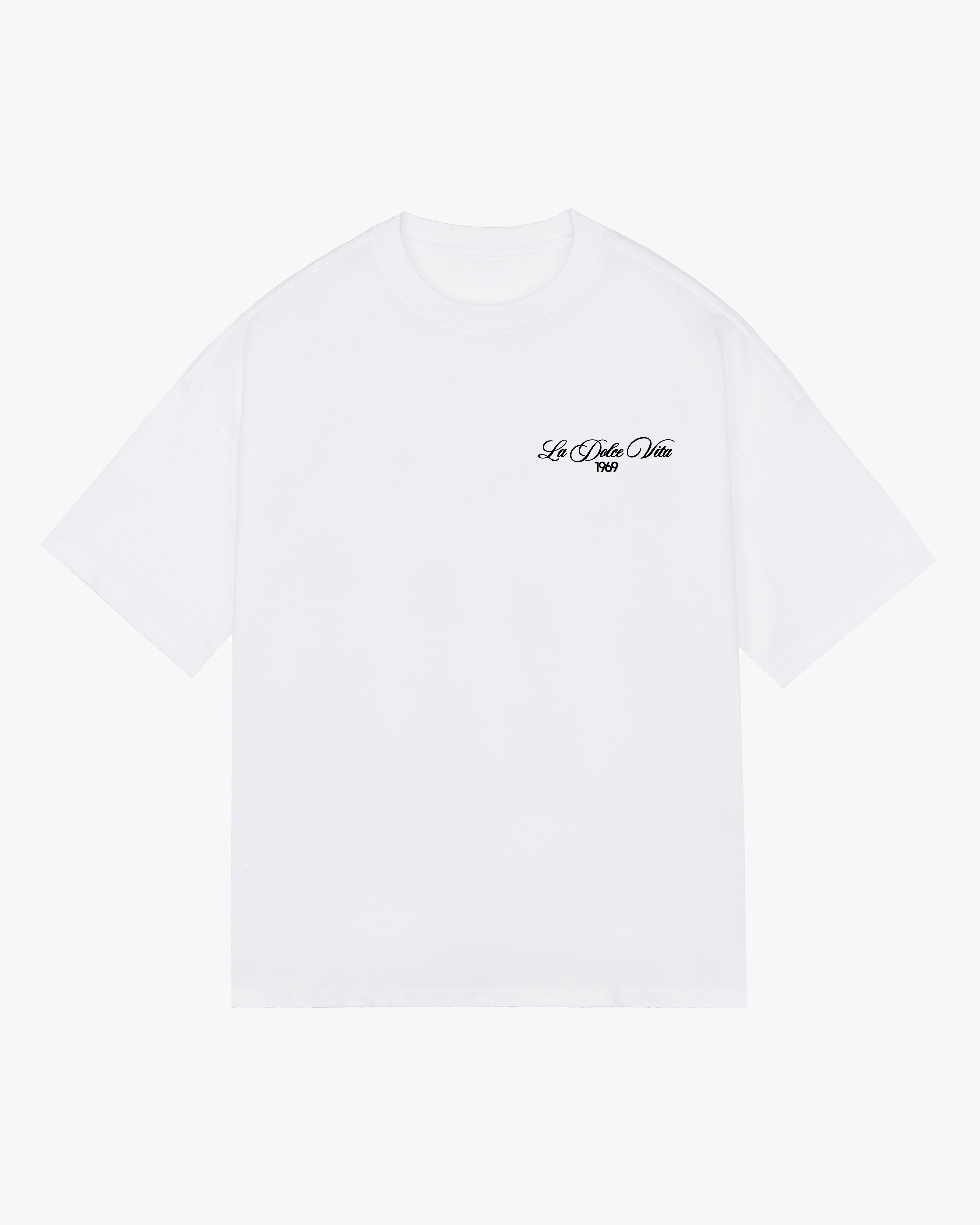 LA DOLCE VITA OVERSIZED TEE - WHITE