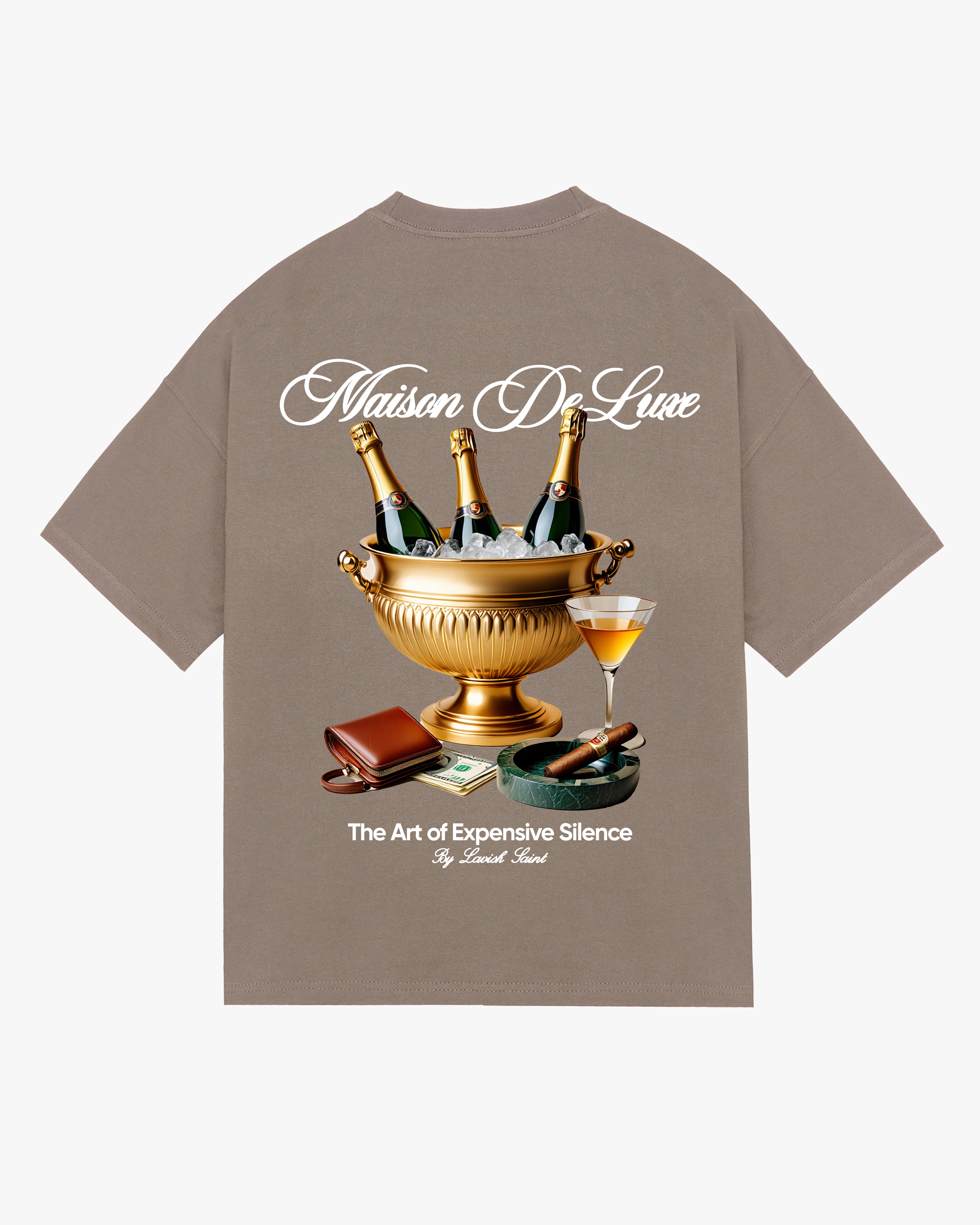 MAISON DE LUXE OVERSIZED TEE - AMERICANO