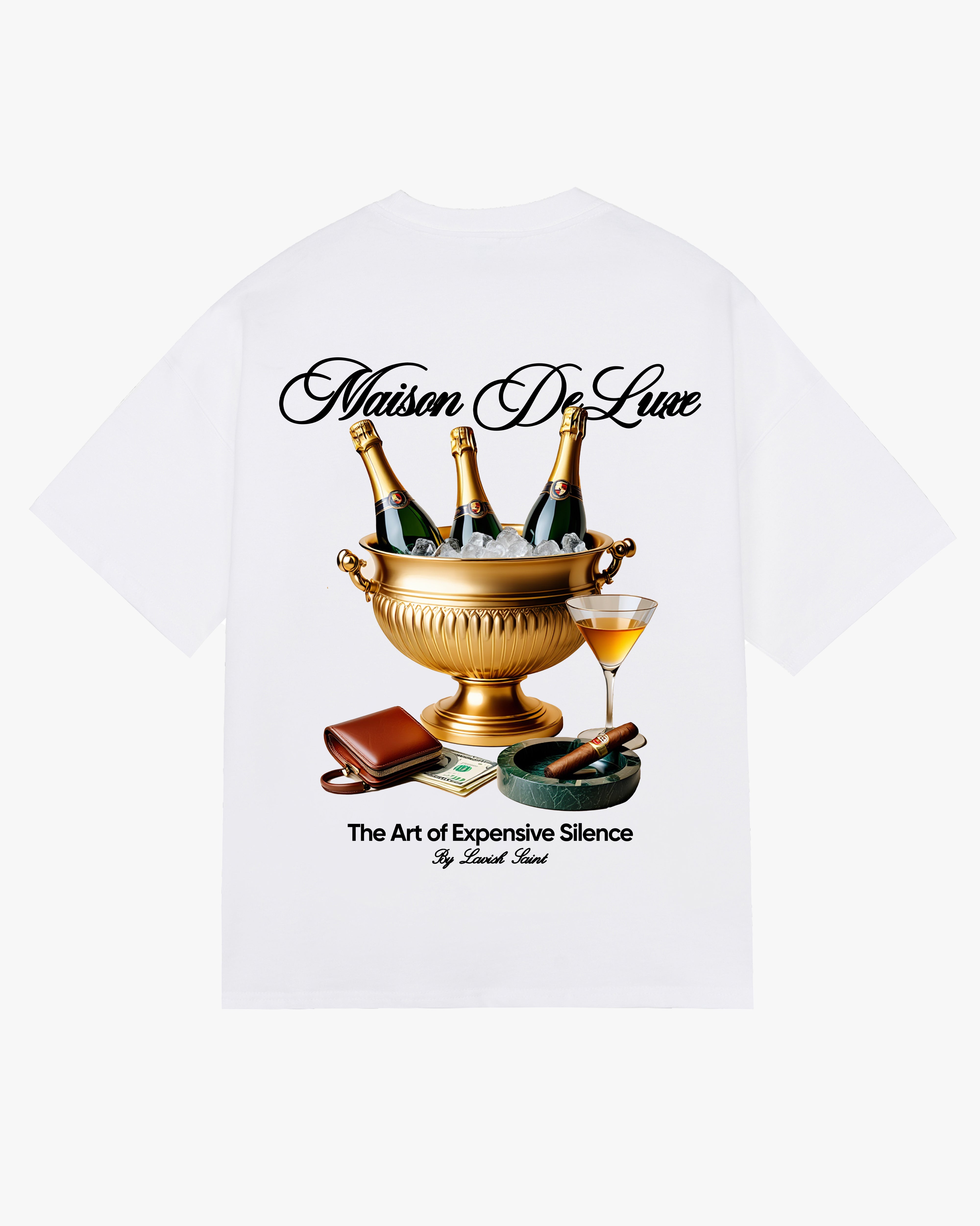 MAISON DE LUXE OVERSIZED TEE - WHITE