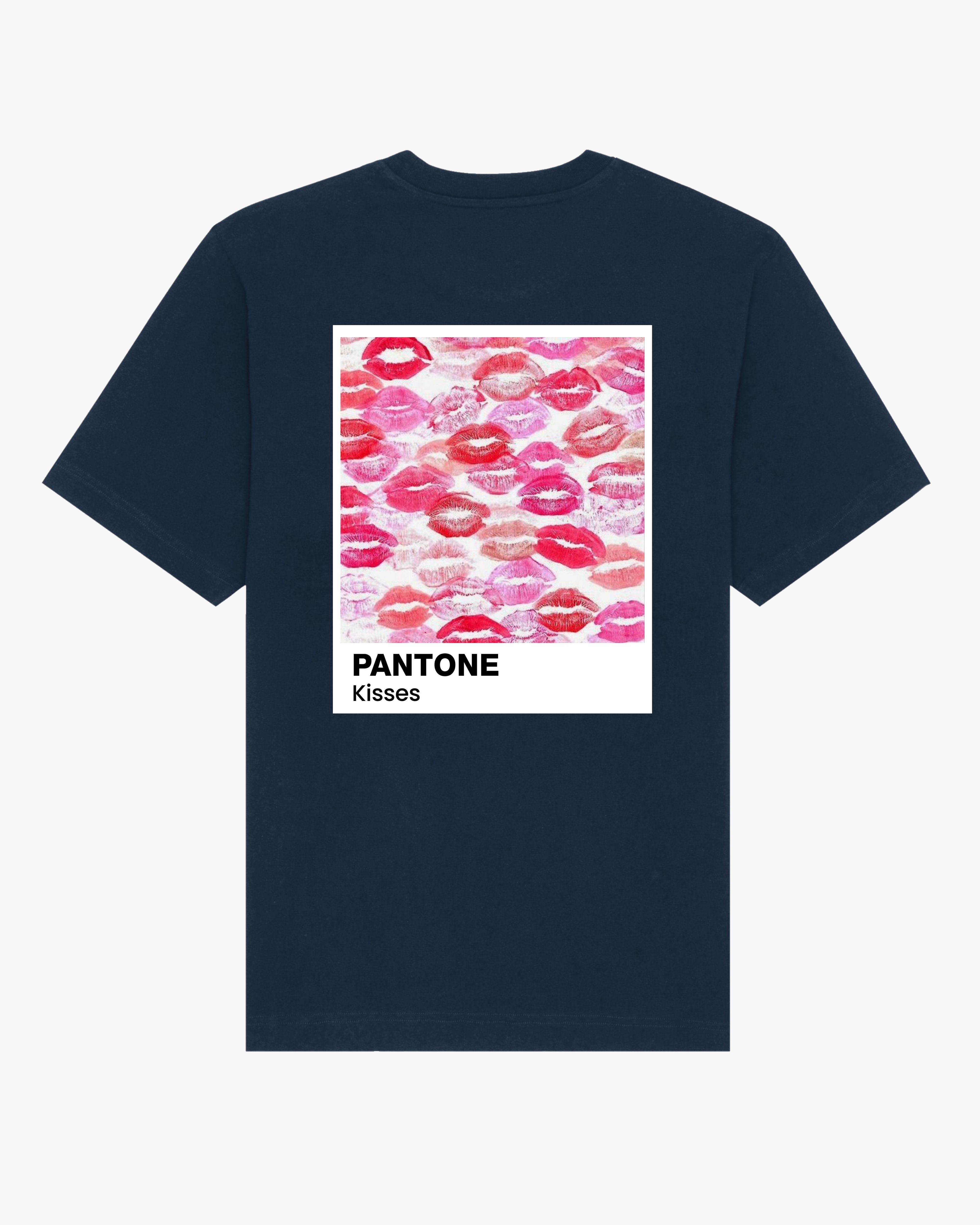 KISSES TEE - NAVY