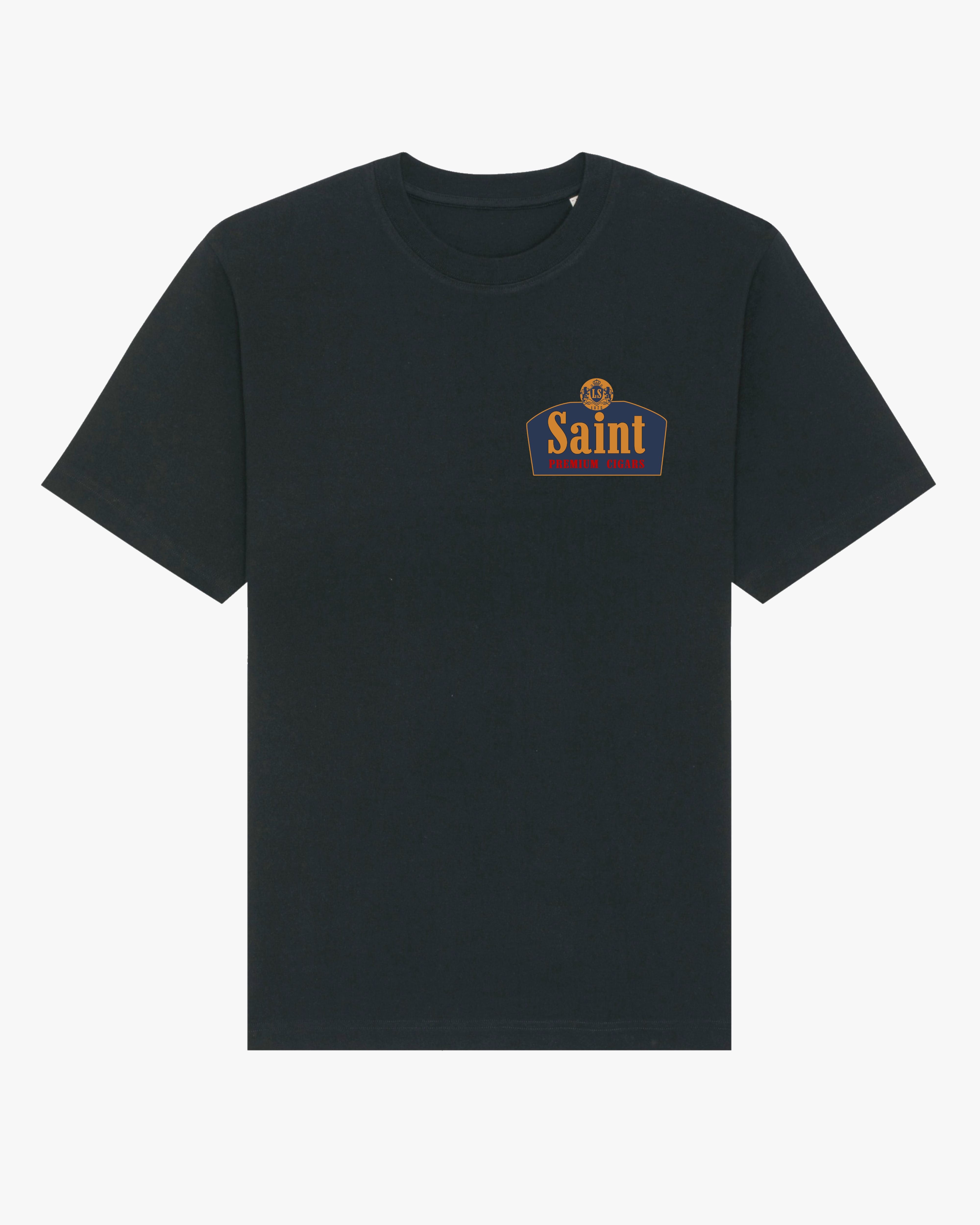 SAINT CIGARS TEE - BLACK