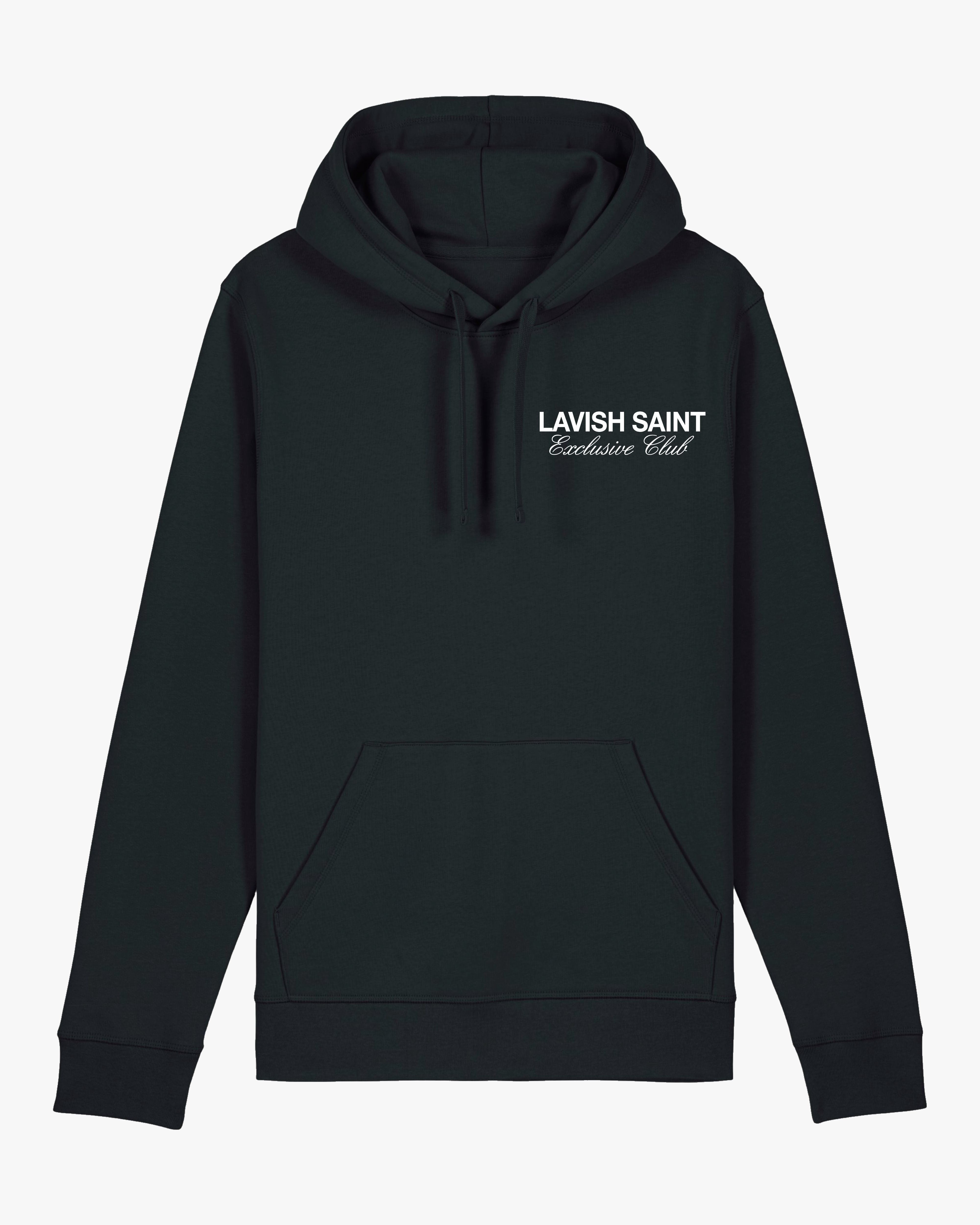 EXCLUSIVE CLUB HOODIE - BLACK