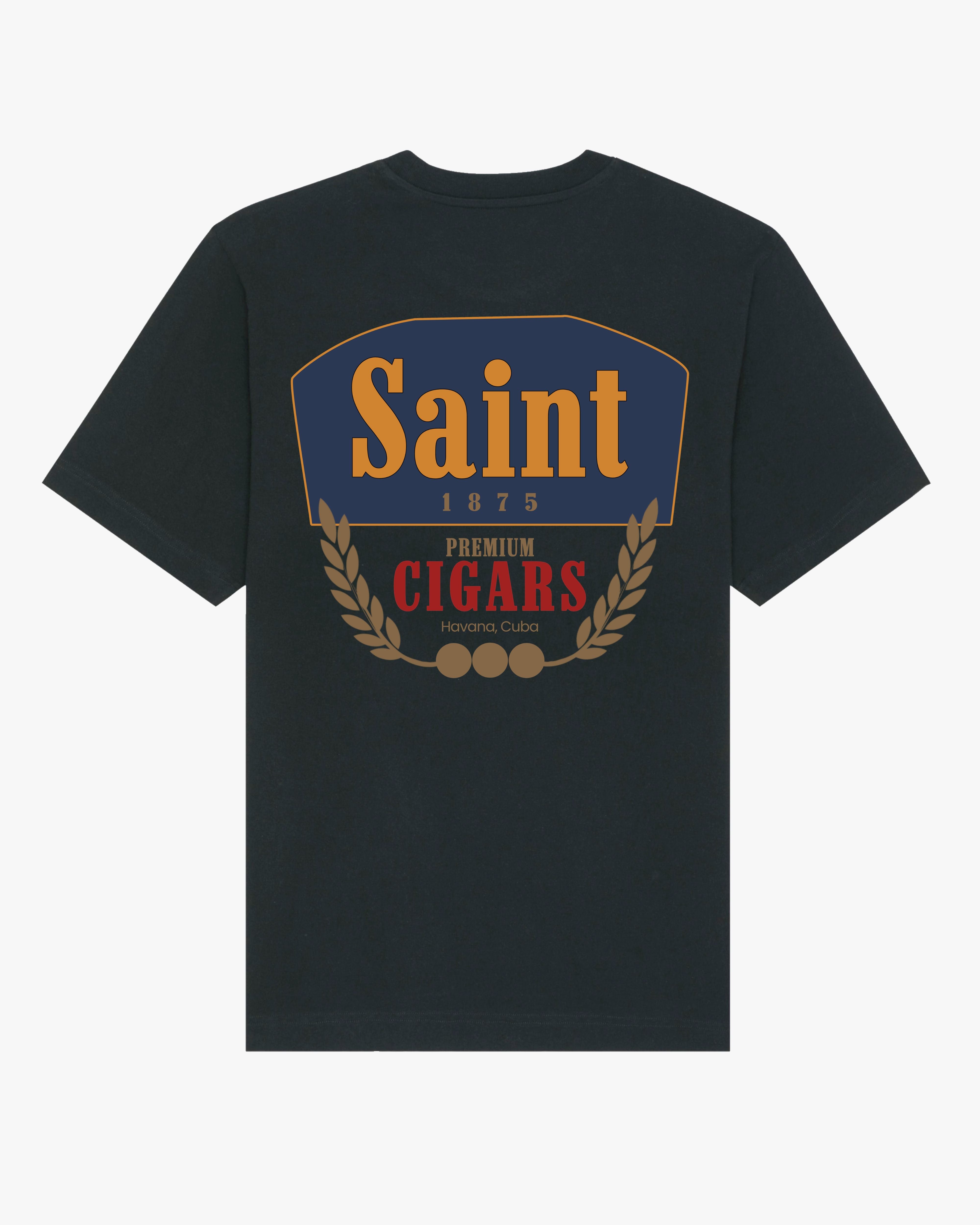 SAINT CIGARS TEE - BLACK