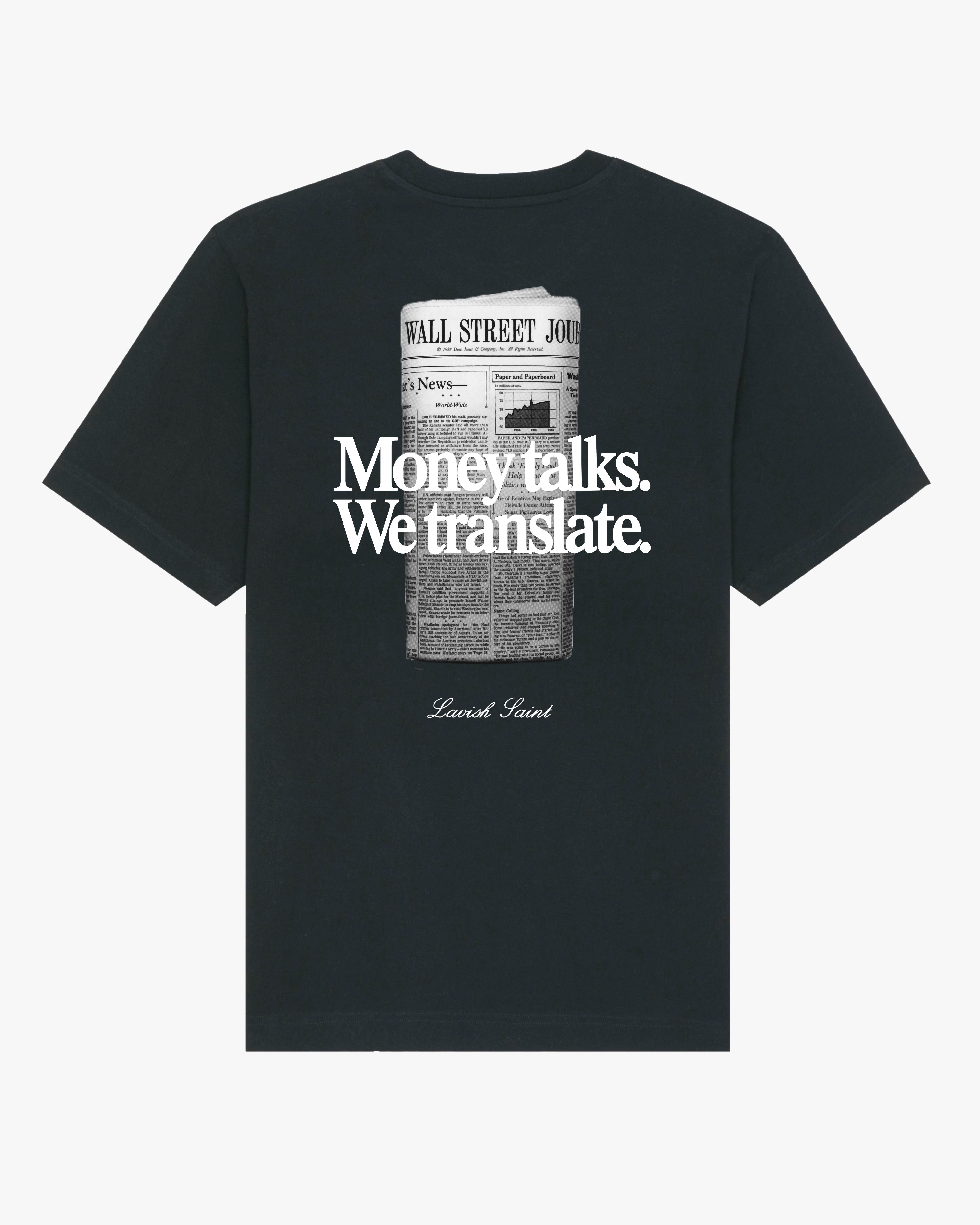 MONEY TALKS TEE - BLACK