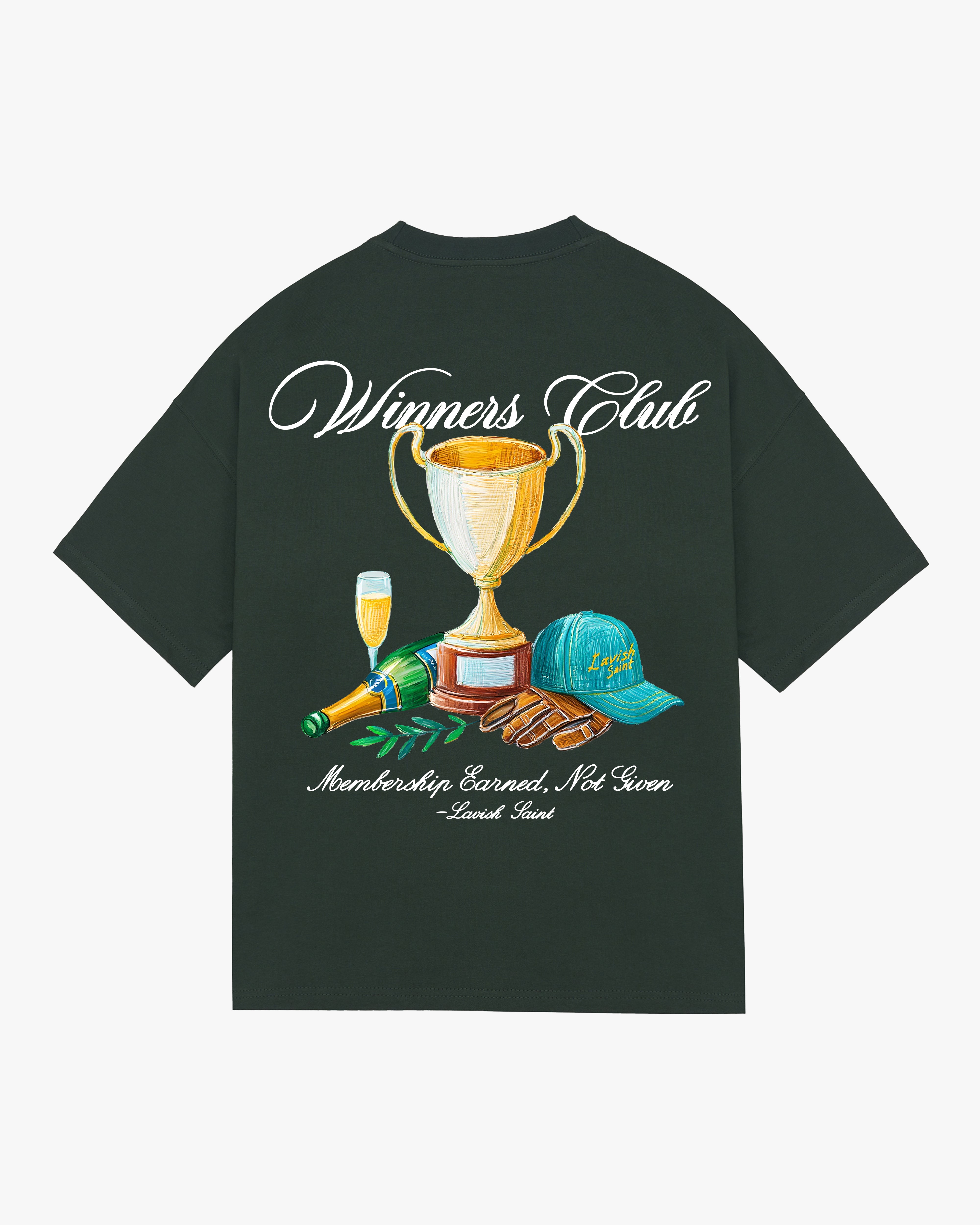 WINNERS CLUB OVERSIZED TEE - JUNGLE GREEN
